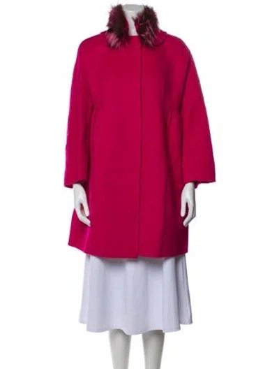 Pre-owned Ermanno Scervino Coat In Pink