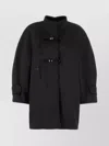 Ermanno Scervino Coat Stretch Polyester Folded Cuffs