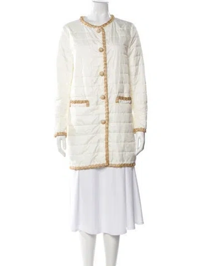 Pre-owned Ermanno Scervino Coat In White