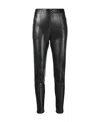 Ermanno Scervino Coated High-waist Skinny Trousers In Black