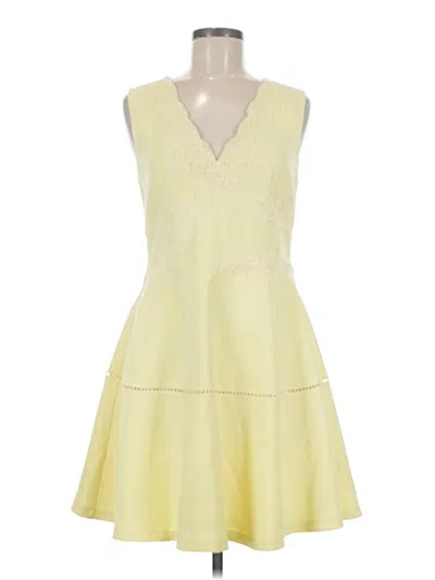 Pre-owned Ermanno Scervino Cocktail Dress In Yellow