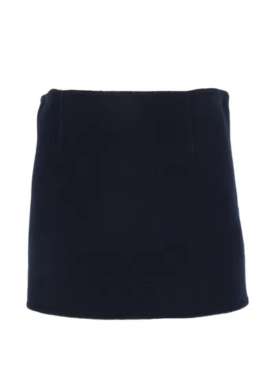 Ermanno Scervino Concealed-zip Mini Skirt In Blue