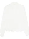Ermanno Scervino Floral-embroidered Shirt In White