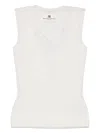 Ermanno Scervino Corded-lace Top In Neutrals
