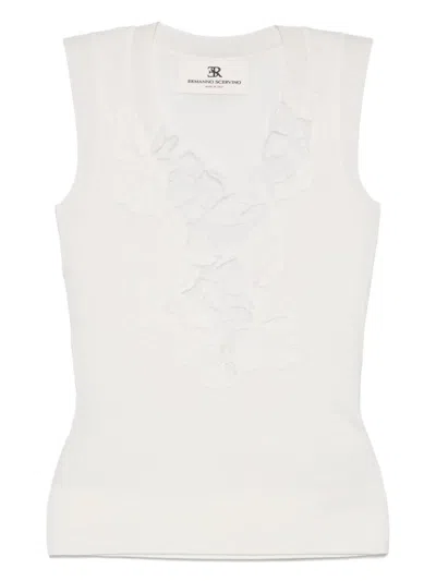 Ermanno Scervino Corded-lace Top In White