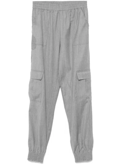 Ermanno Scervino Corded-lace Trousers In Grey