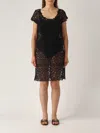 Ermanno Scervino Cotone Dress In Black