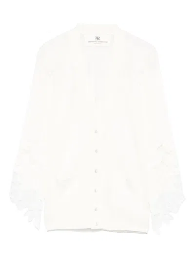 Ermanno Scervino Cotton Cardigan In White