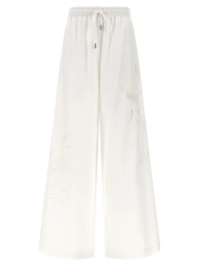 Ermanno Scervino Cotton Casual Women's Pants In White