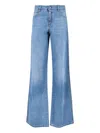 Ermanno Scervino Denim Trousers With Belt Loops In Blue