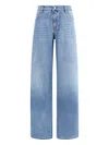 Ermanno Scervino Wide Leg Jeans In Blue