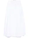 Ermanno Scervino Cotton Long Skirt Embroidered Waistband