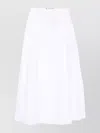 Ermanno Scervino Cotton Long Skirt Embroidered Waistband