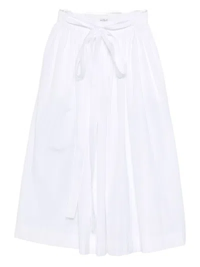Ermanno Scervino Cotton Long Skirt In White