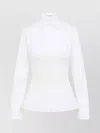 Ermanno Scervino Cotton Shirt Lace Detailing In White