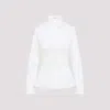 Ermanno Scervino Tailored White Shirt With Lace Overlay In White