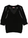 Ermanno Scervino Cotton Sweater In Black