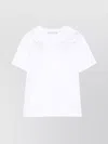 Ermanno Scervino Intricate Floral Cut-out Short Sleeve Top