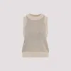 Ermanno Scervino Crystal-embellished Tank Top In Beige