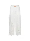 Ermanno Scervino Openwork Trousers In White