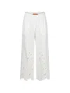 Ermanno Scervino Openwork Trousers In White