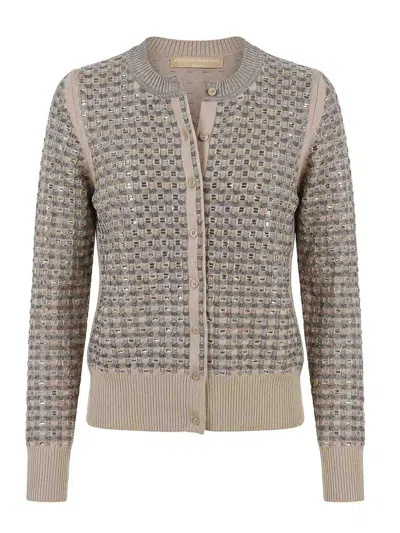 Ermanno Scervino Cardigan In Brown