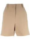 Ermanno Scervino Belt-loop Shorts In Neutrals