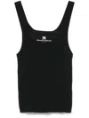 Ermanno Scervino Crepe Tank Top In Black