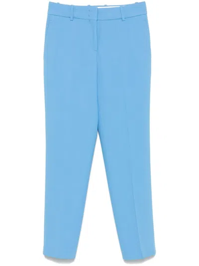Ermanno Scervino Crepe Trousers In Blue