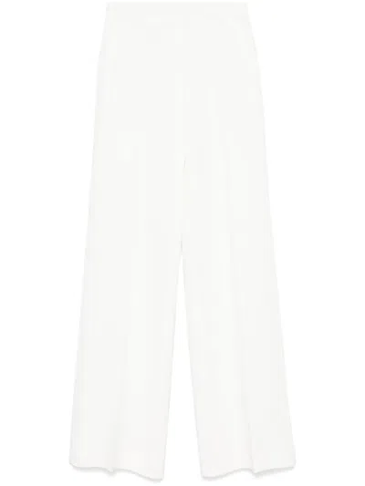 Ermanno Scervino Crepe Trousers In White