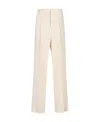 Ermanno Scervino Crepe Wide-leg Trousers In White