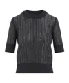 Ermanno Scervino Wool And Cashmere Blend Pullover In Black