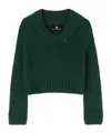 Ermanno Scervino Crew Neck Sweater In Green
