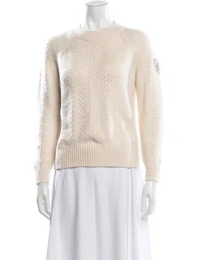 Pre-owned Ermanno Scervino Crew Neck Sweater In Neutral