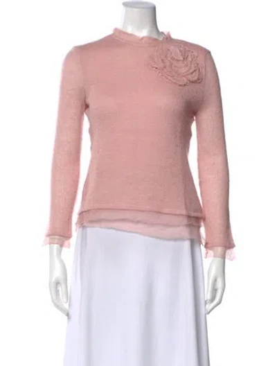 Pre-owned Ermanno Scervino Crew Neck Sweater In Pink