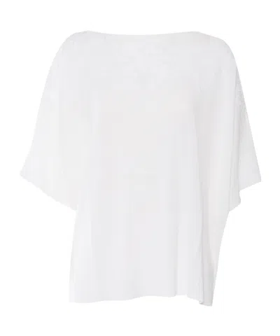 Ermanno Scervino Crewneck Sweater In White