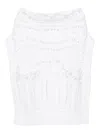 ERMANNO SCERVINO CROCHET KNITTED TOP