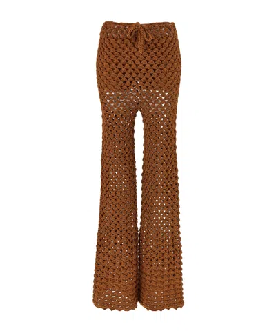 ERMANNO SCERVINO ERMANNO SCERVINO CROCHET WORK TROUSERS