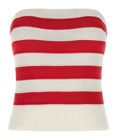 ERMANNO SCERVINO KNITTED BUSTIER TOP