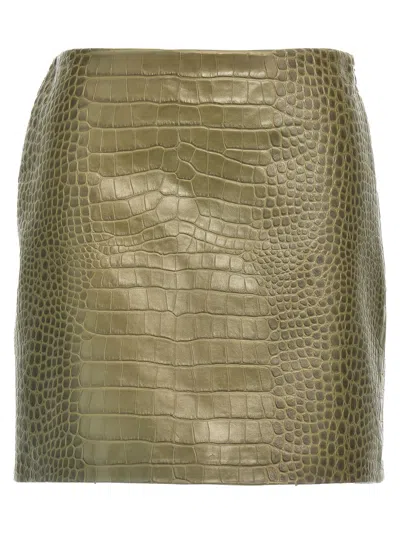 ERMANNO SCERVINO CROCODILE PRINT SKIRT