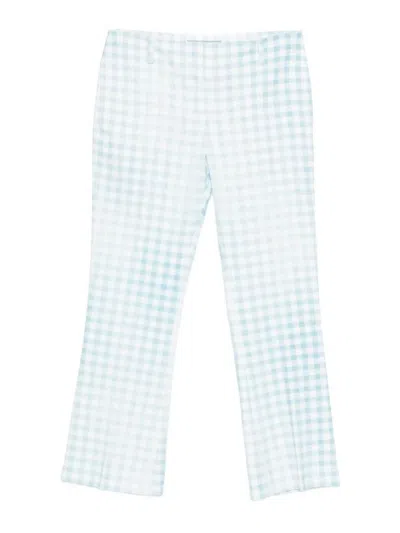 Ermanno Scervino Cropped Flare Pants In Blue