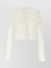 Ermanno Scervino White Macram Tulle Cardigan