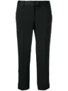 Ermanno Scervino Cropped Tailored Pants In Black