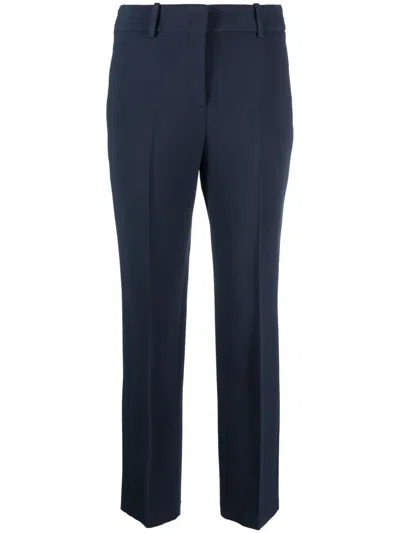 Ermanno Scervino Cropped Tailored Trousers In Blue