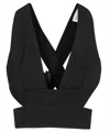 Ermanno Scervino Cross Back Tank Top In Black