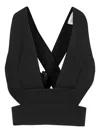Ermanno Scervino Cross Back Tank Top In Black