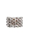 Ermanno Scervino Crystal Bracelet In Gray