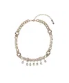 Ermanno Scervino Chain Necklace With Stones In Yellow