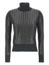 Ermanno Scervino Crystal Sweater Sweaters And Cardigans Gray In Black
