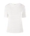 Ermanno Scervino Crystal-embellished Ribbed Blouse In White